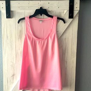 Express blouse/tank top pink shimmer size small